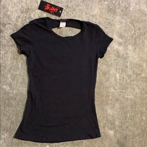 Sexy black cutout back design size Med NWT